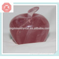 high quality Competitive Price Natural pink crystal apple with rainbow refraction